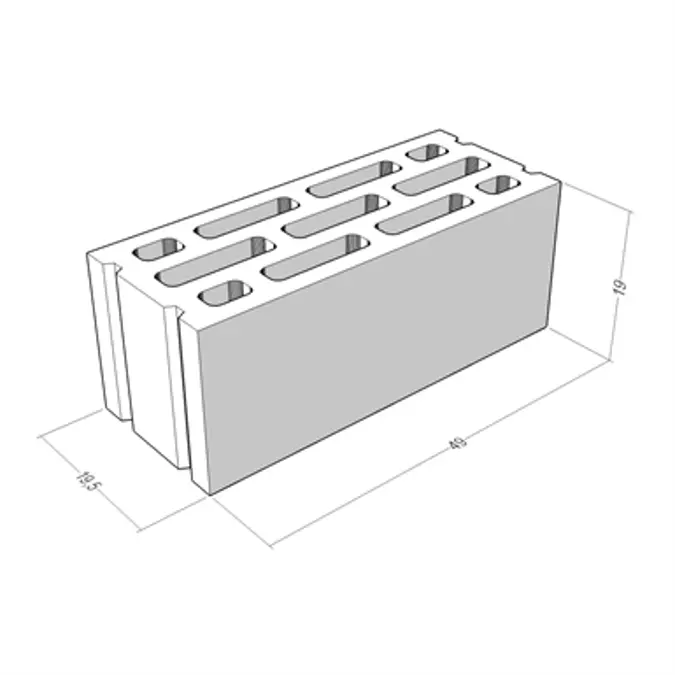 BK 20P PLUS - waterproof concrete blocks - smooth finish