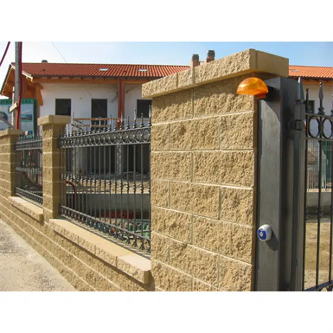 BK S 20 - concrete blocks - splitted finish