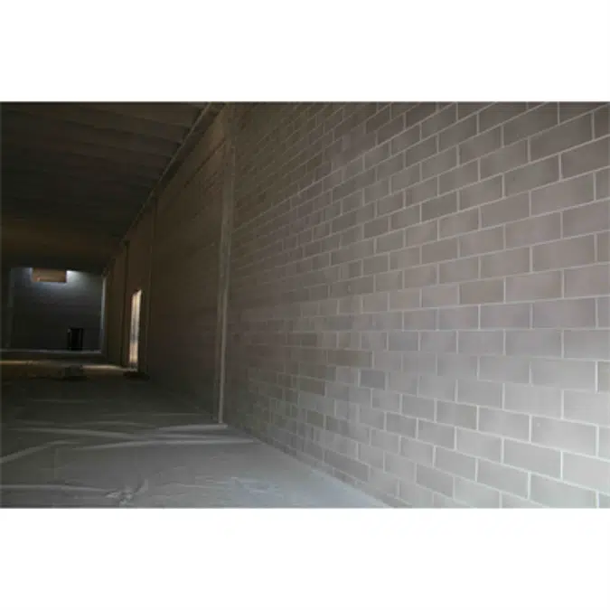 BK 20 2F - lightweight concrete blocks - rough finish for plaster