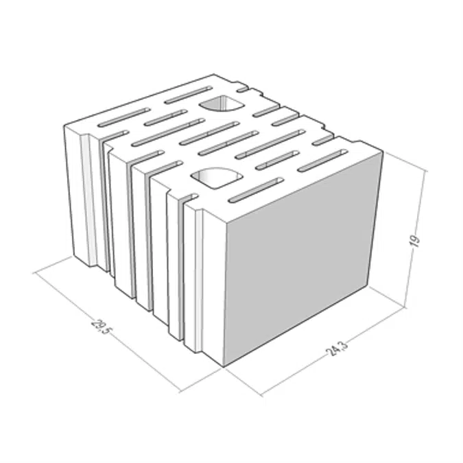 FONOTHERM® 30 - blocchi da muratura fono-termo isolanti