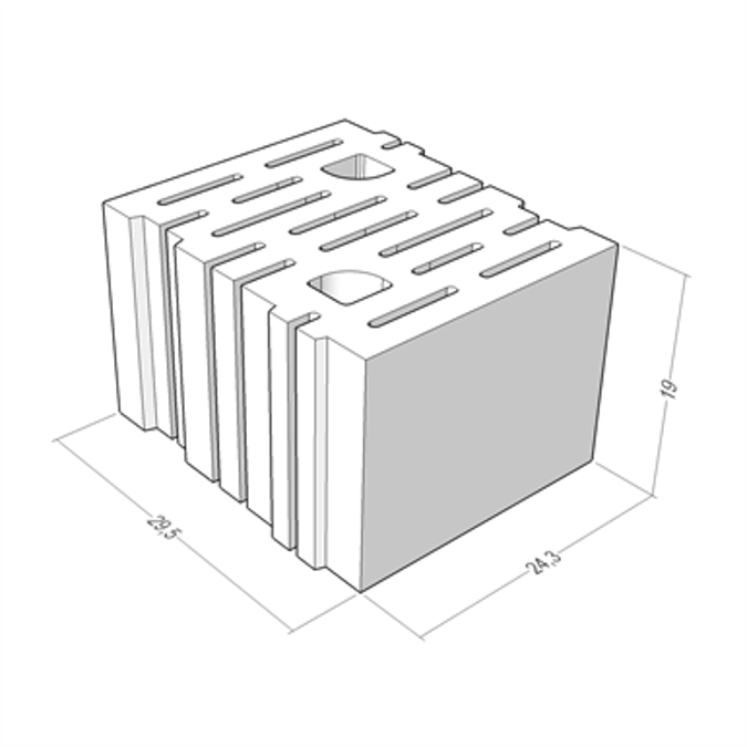 FONOTHERM® 30 - lightweight concrete blocks