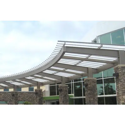 Image pour U-Lite™ Translucent Monolithic Polycarbonate Canopies