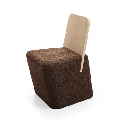 obraz dla SOFALCA-BLACKCORK-CUT CHAIR