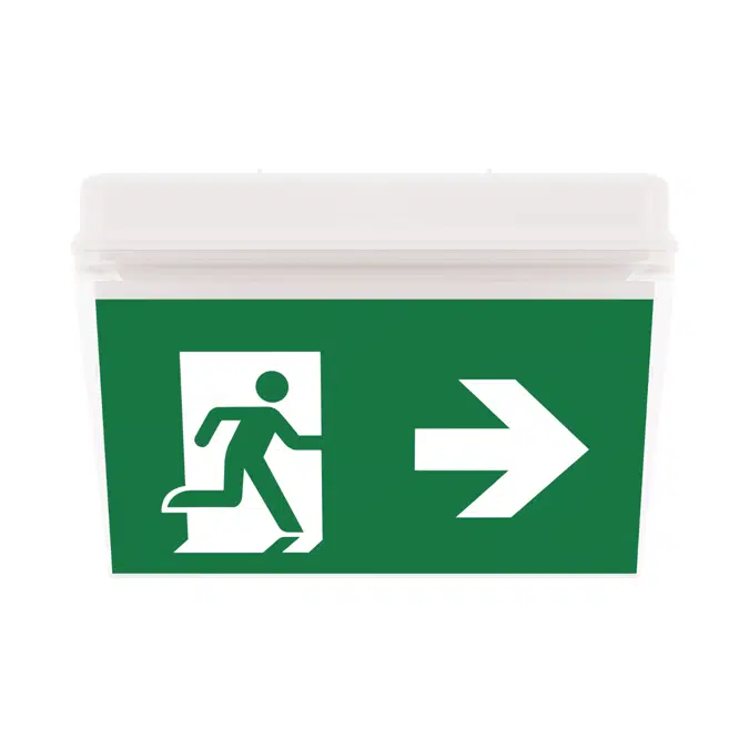 Diana Blade Exit Sign with Emergency Lighting