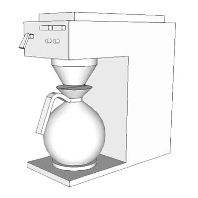 Imagem para K1552 - Brewer, Coffee, Auto, Elect, 3 Burner, Front/Back}