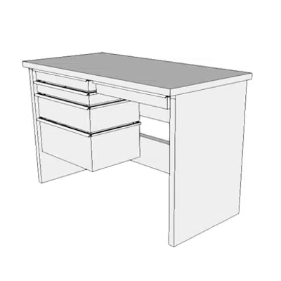 bilde for F0575 - Desk, Dresser, Psychiatric