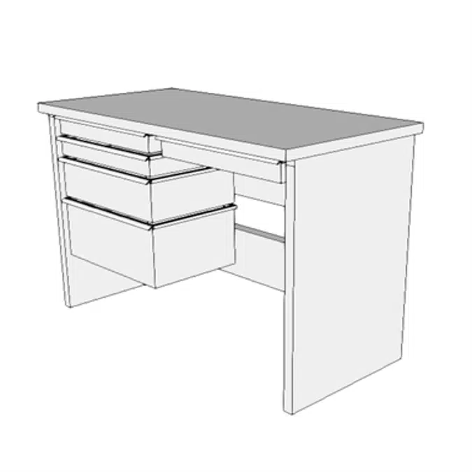 F0575 - Desk, Dresser, Psychiatric