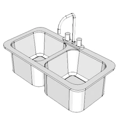 Immagine per CS230 - Sink, SS, Double Compartment