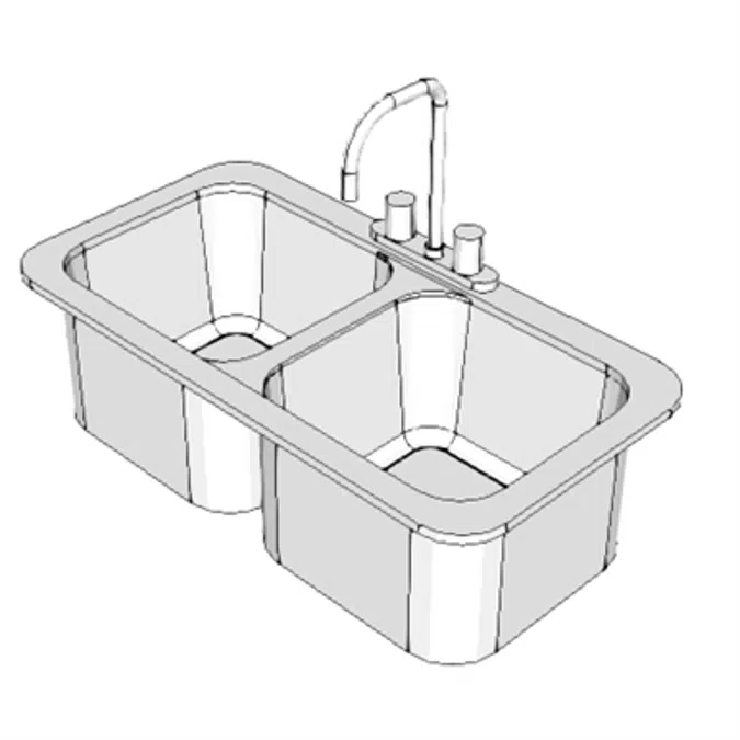 CS230 - Sink, SS, Double Compartment