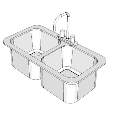 Image for CS230 - Sink, SS, Double Compartment
