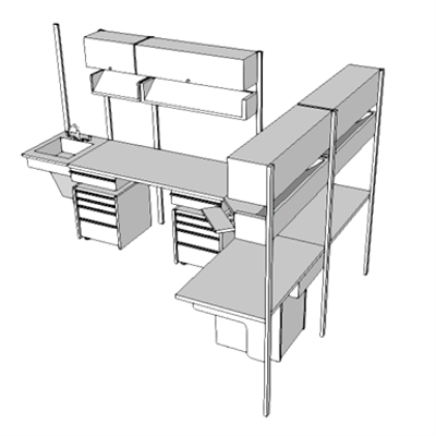 Image for E0571 - Workstation, Urinalysis Lab, Minimal