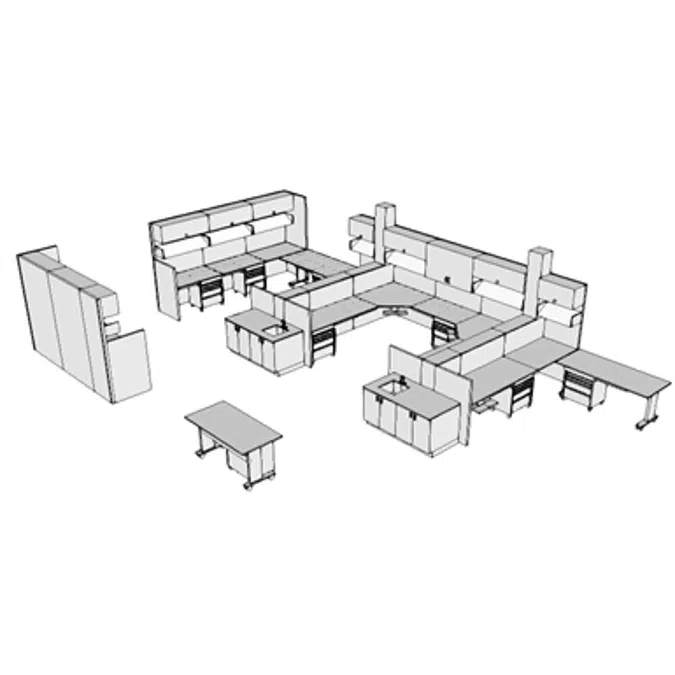 E0594 - Workstation, Microbiology Lab, Medium