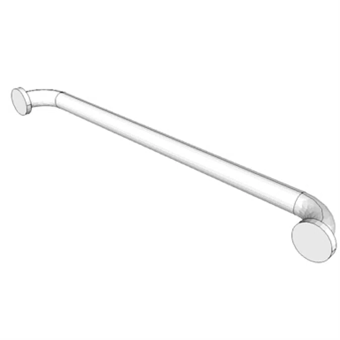 A5109 - Grab Bar, 1-1/4&#34; Dia., SS, 2 Wall, W/C Accessible