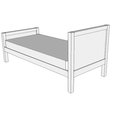 F2405 - Bed, Non-medical, Single图像