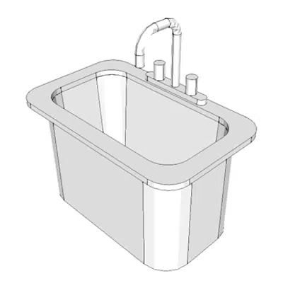 Obrázek pro D0795 - Sink, CRS, 18 Gauge, With Faucet