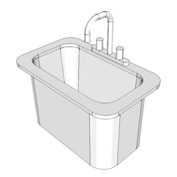 D0795 - Sink, CRS, 18 Gauge, With Faucet