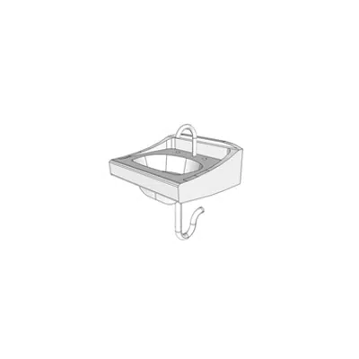 billede til P3100 - Lavatory, Vitreous China, Slab Type