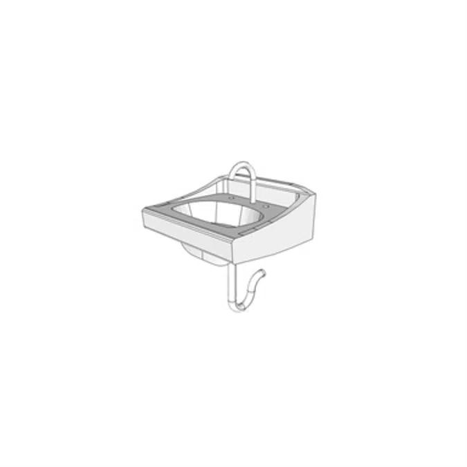 P3100 - Lavatory, Vitreous China, Slab Type