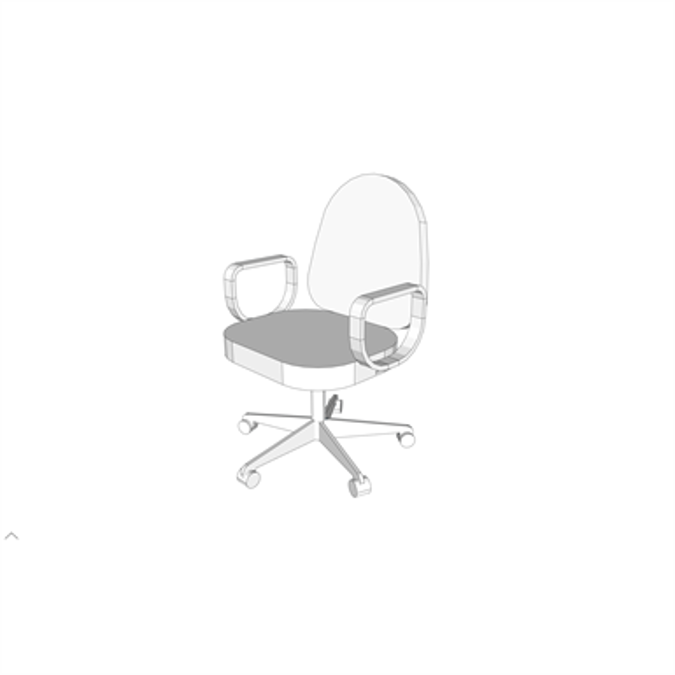 F0285 - Chair, Secretarial, Tilt Back, Adjustable Height