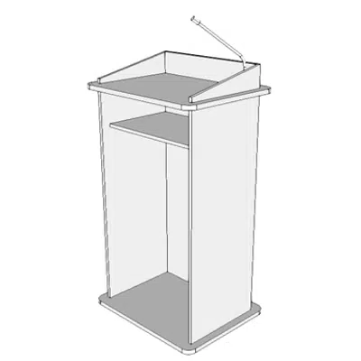 画像 F2105 - Lectern, Mobile, With Self Contained Audio