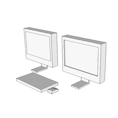 bild för X4112 - Console, PACS, Remote View, w/Two 2MP Monitors