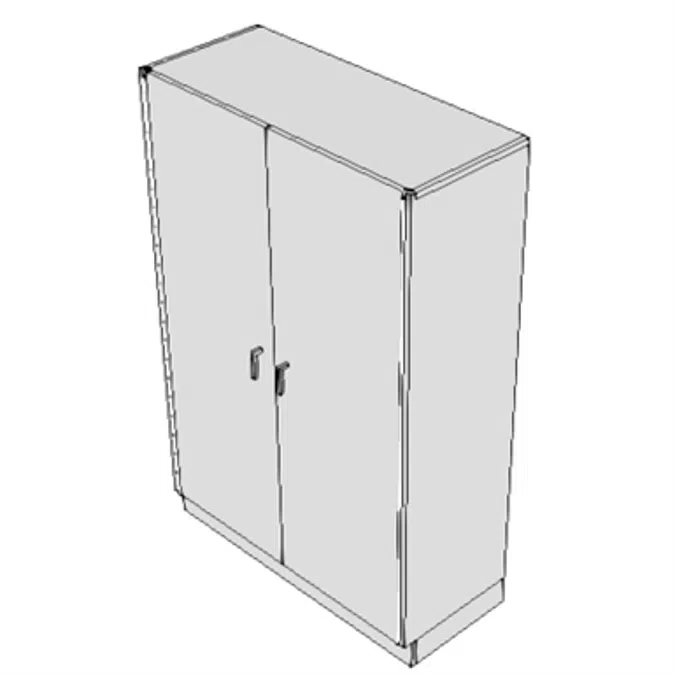 BIM objects - Free download! Extra deep storage cabinet SPIRIT  1900x1020x635mm