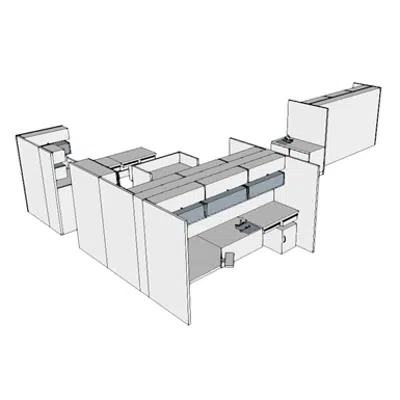 Image for E0595 - Workstation, Blood Bank Lab, Medium