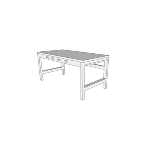 T0801 - Workbench, Electric, Pedestal Base