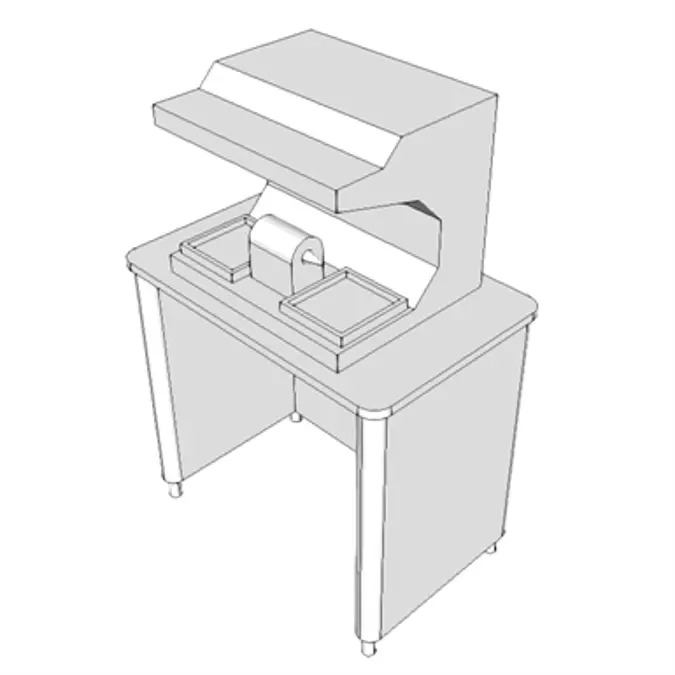 BIM objects - Free download! DO980 - Workstation, Dental Lab, Polishing ...