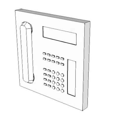 A1012 - Telephone, Wall Mounted, 1 Line图像