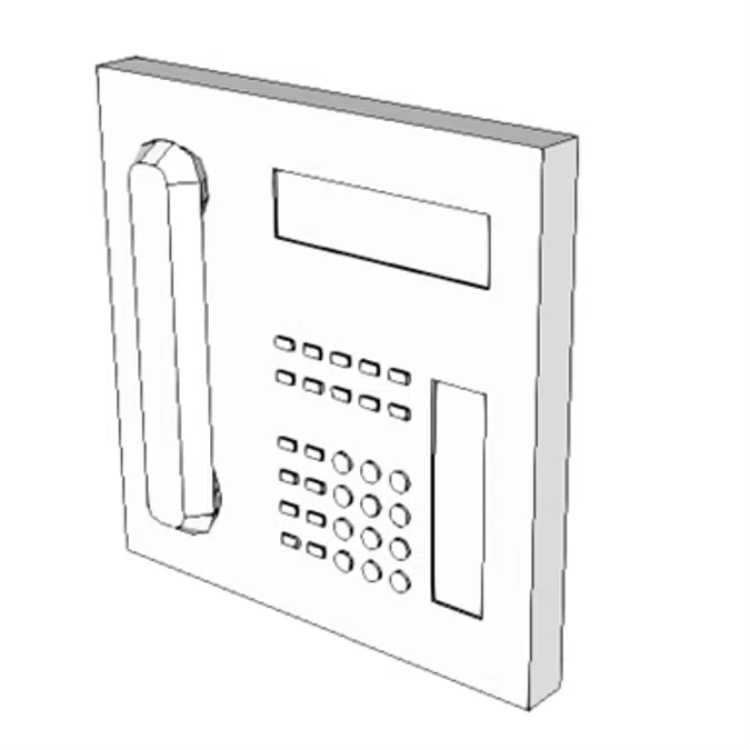 A1012 - Telephone, Wall Mounted, 1 Line