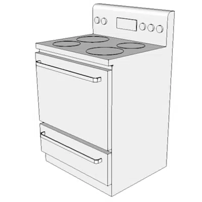 Image for K4500 - Stove, Household, 4 Burner, w/Oven, Electric