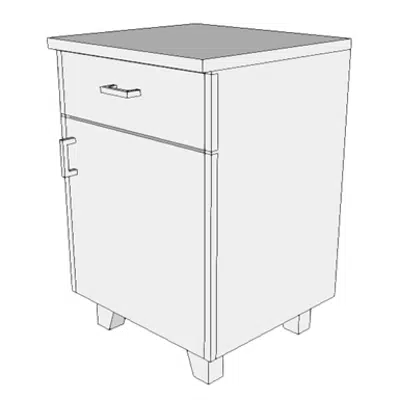 Immagine per F0400 - Cabinet, Bedside, Door, Drawer