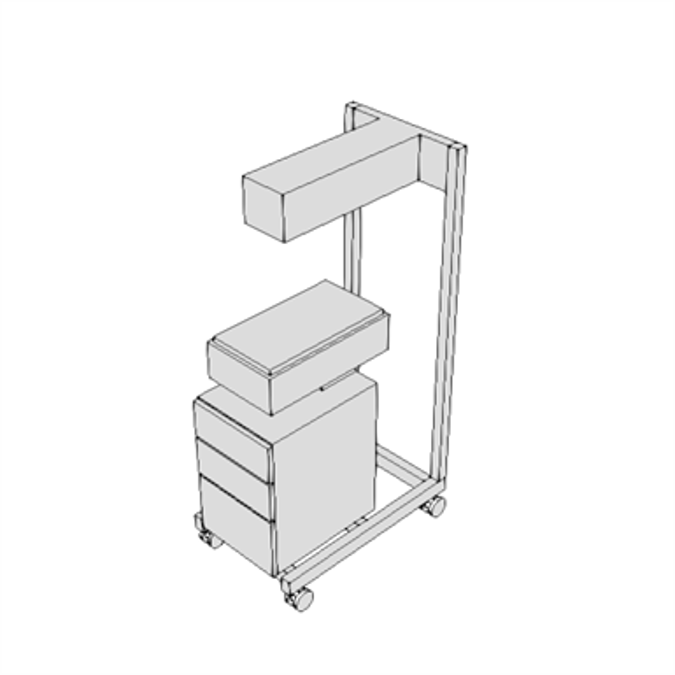 BIM objects Free download! M0800 Warmer, Mobile, Neonatal