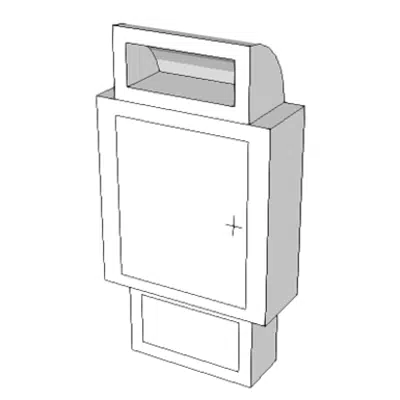Image for A5106 - Waste Disposal Unit, Sharps w/Glove Dispenser