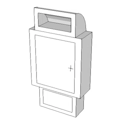 bild för A5106 - Waste Disposal Unit, Sharps w/Glove Dispenser