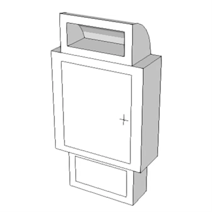 A5106 - Waste Disposal Unit, Sharps w/Glove Dispenser