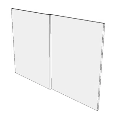 Immagine per F3055 - Whiteboard, With Sliding Panels.