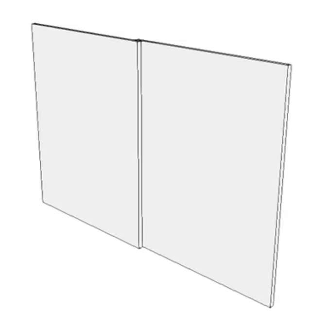 F3055 - Whiteboard, With Sliding Panels.