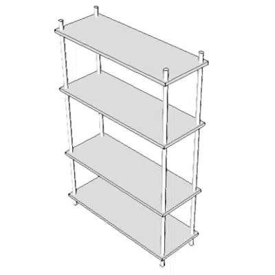 kuva kohteelle M2055 - Shelving, Storage, Wire, CRS, w/Adjustable Shelves