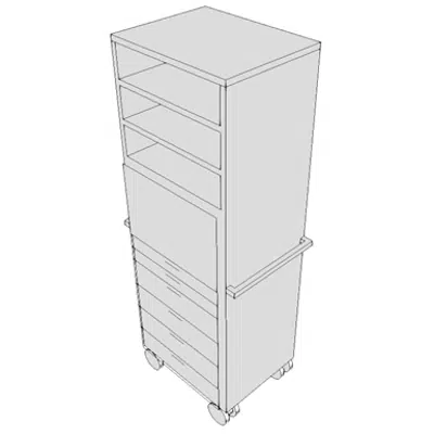 Obrázek pro E0930 - Locker, Supply, 6 Drawers, Mobile