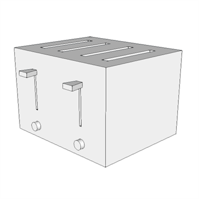 BIM objects Free download! K8250 Toaster, PopUp, 4 Slice, Electric