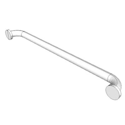 Image pour A5110 - Grab Bar, 1-1/4&#34; Dia., SS, 2 Wall, Shower Use
