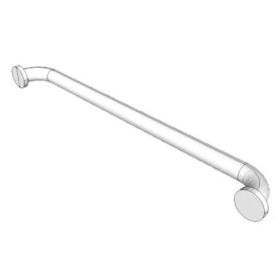 afbeelding voor A5110 - Grab Bar, 1-1/4&#34; Dia., SS, 2 Wall, Shower Use