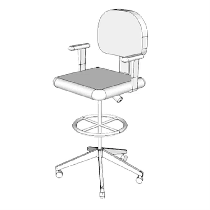 Office Stools, With Bim/Cad