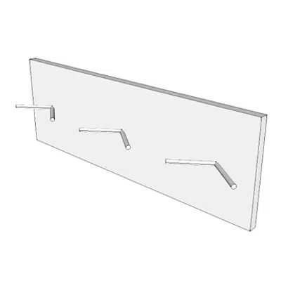 A5150 - Hook, Garment, Triple, Surface Mounted için görüntü