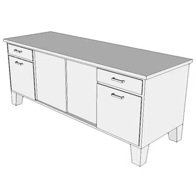 bilde for F0600 - Credenza, Executive, Wood