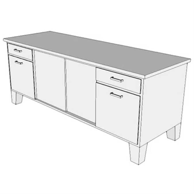 F0600 - Credenza, Executive, Wood