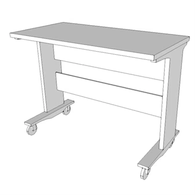 E0703 - Table, Process, Adj Height, 5 Drawer