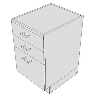 Image for C06M0 - Cabinet, U/C/B, 1 PBD, 2 DR, 1 File DR, 30x18x22